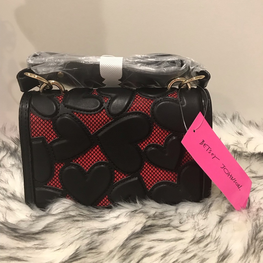 Brand New Betsey Johnson Bachelor Of Hearts Bag